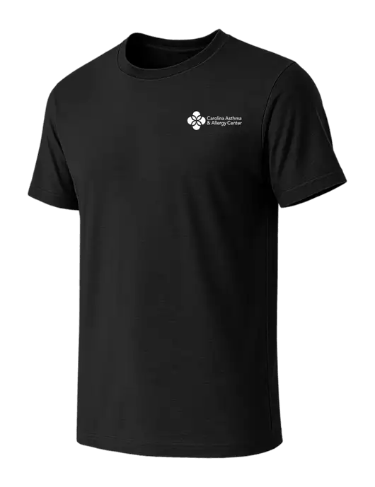 BELLA+CANVAS Black CVC Short Sleeve Tee w/Carolina Asthma Logo