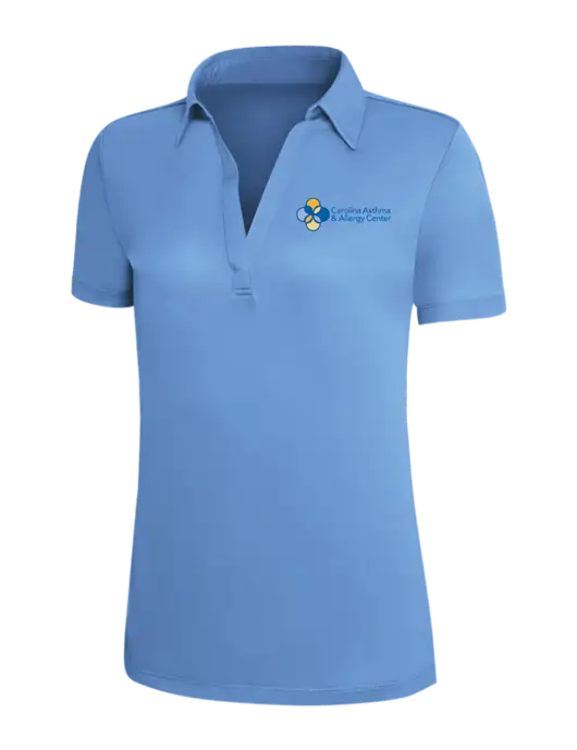 Carolina Blue Silk Touch Womens Performance Polo w/Carolina Asthma Logo