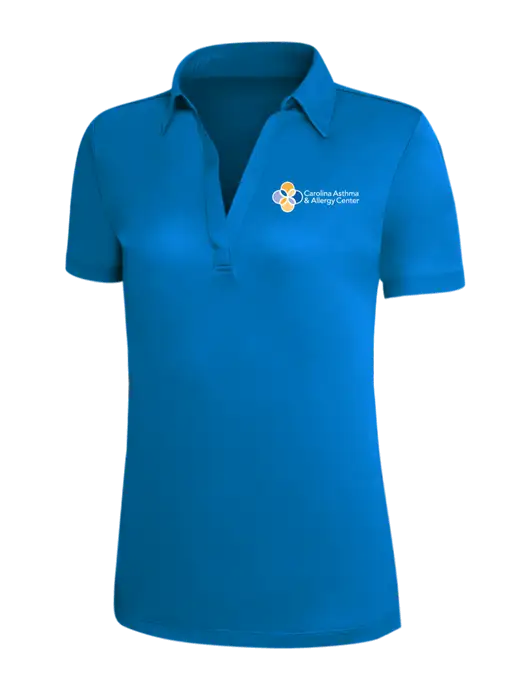Royal Blue Silk Touch Womens Performance Polo w/Carolina Asthma Logo