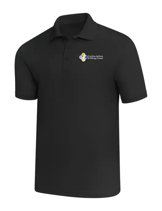 Black PosiCharge RacerMesh Polo w/Carolina Asthma Logo