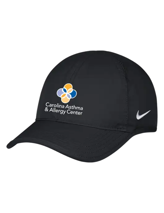 Nike Black Featherlight Cap w/Carolina Asthma Logo