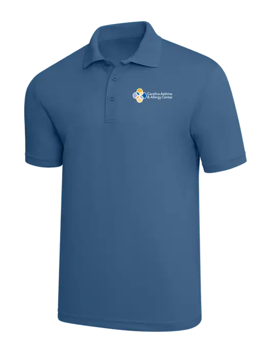 Slate Blue PosiCharge RacerMesh Polo w/Carolina Asthma Logo
