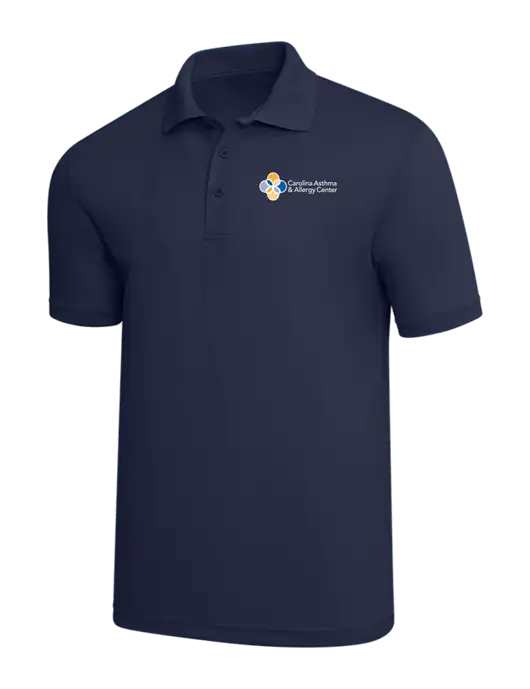Navy PosiCharge RacerMesh Polo w/Carolina Asthma Logo