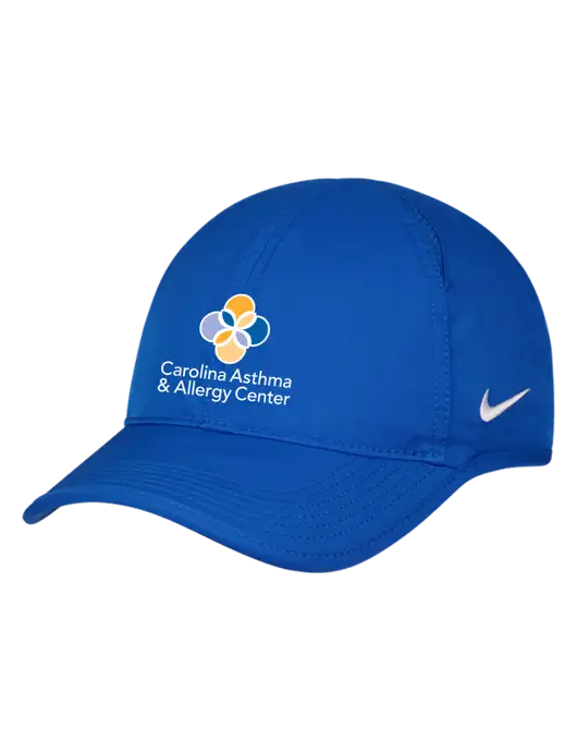Nike Royal Featherlight Cap w/Carolina Asthma Logo
