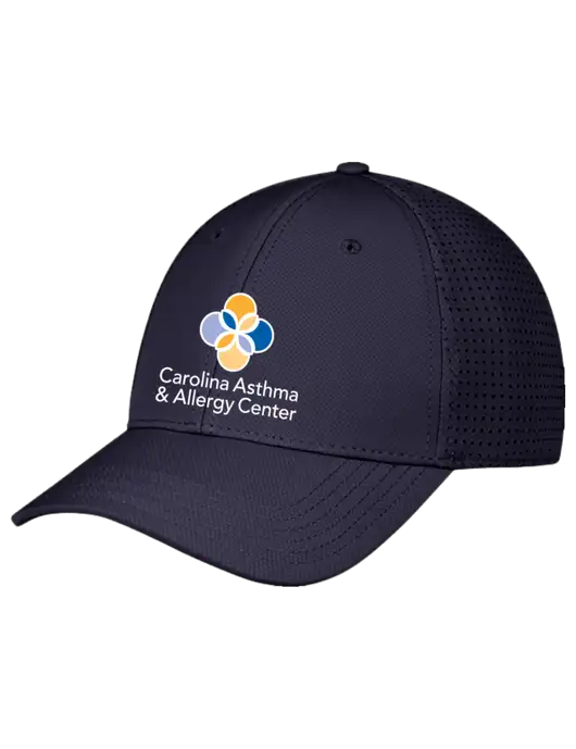 Navy Performance Stretchable Cap Hook & Loop w/Carolina Asthma Logo