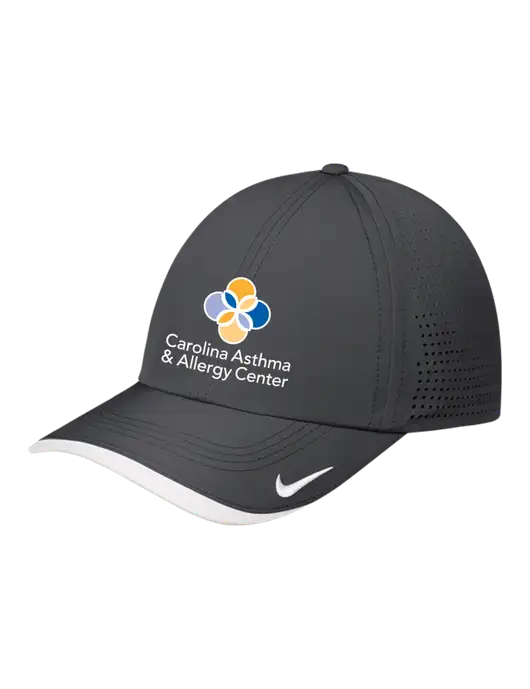 Nike Dark Grey/White Dri-FIT Perforated Performance Cap w/Carolina Asthma Logo