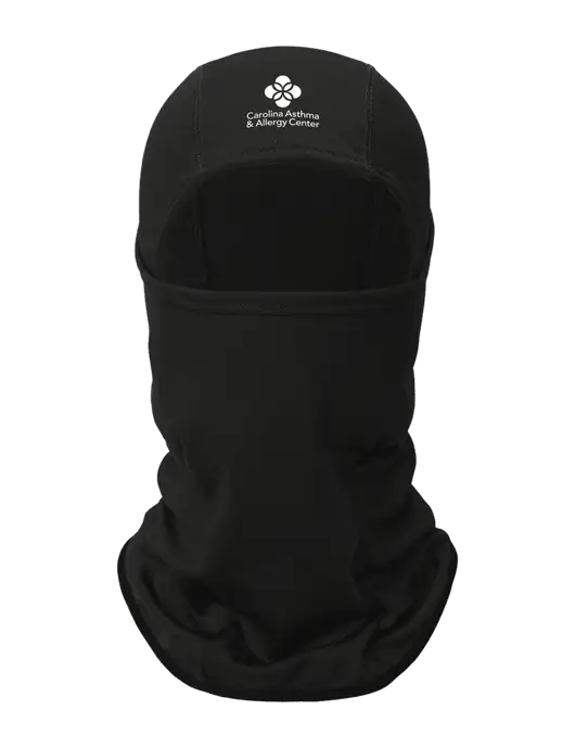 Black CornerStone Smooth Fleece Face Mask w/Carolina Asthma Logo