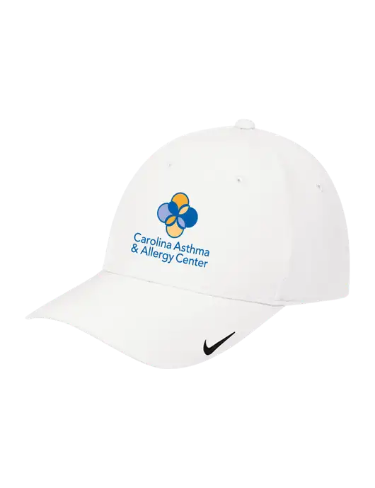 Nike White Dri-FIT Legacy Cap w/Carolina Asthma Logo