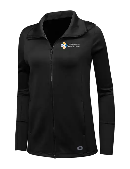 OGIO Black Womens Endurance Modern Performance Full-Zip w/Carolina Asthma Logo