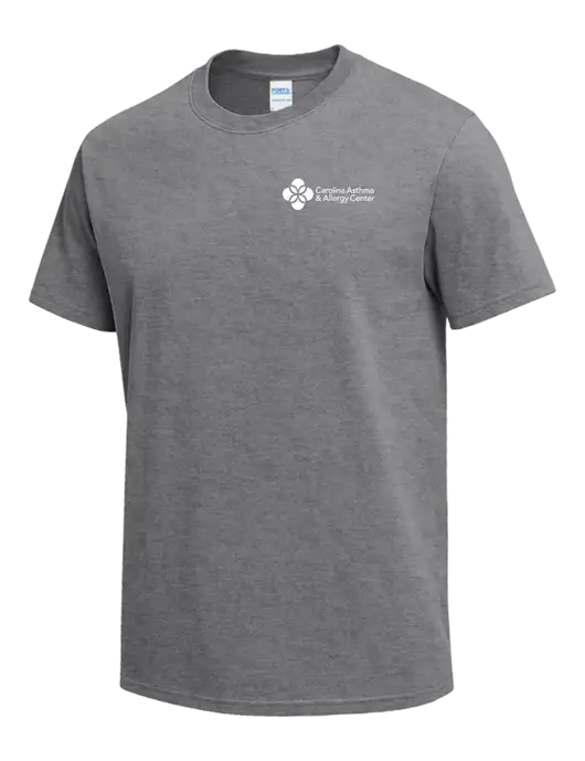 Medium Grey Heather Heavyweight 6.1 oz T-Shirt w/Carolina Asthma Logo