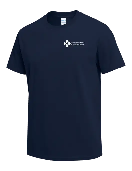 Navy Heavyweight 6.1 oz T-Shirt w/Carolina Asthma Logo