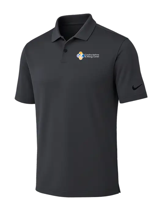 Nike Dark Grey Dri-FIT Vapor Polo w/Carolina Asthma Logo