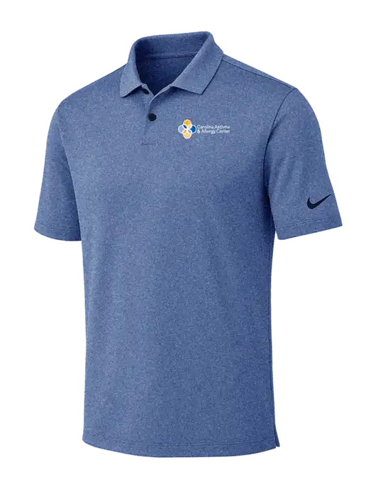 Nike Dark Royal Heather Dri-FIT Vapor Polo w/Carolina Asthma Logo