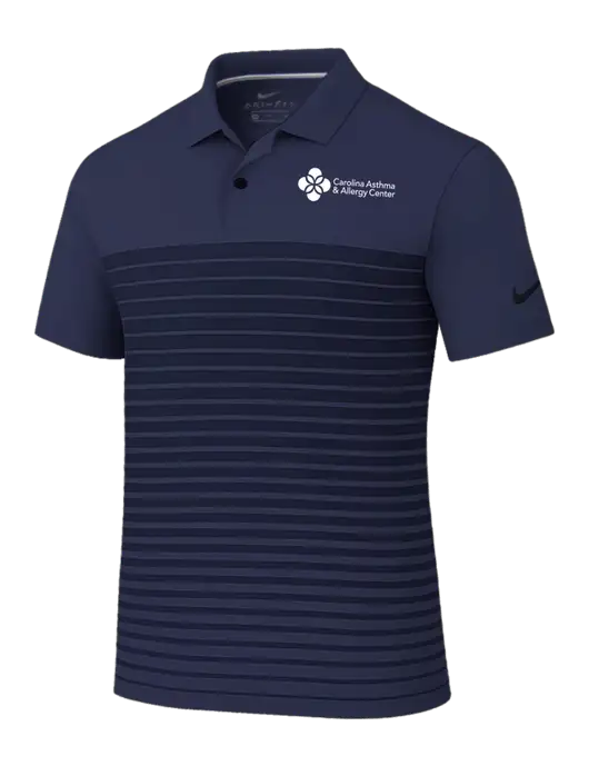 Nike Navy Dri-FIT Vapor Block Polo w/Carolina Asthma Logo