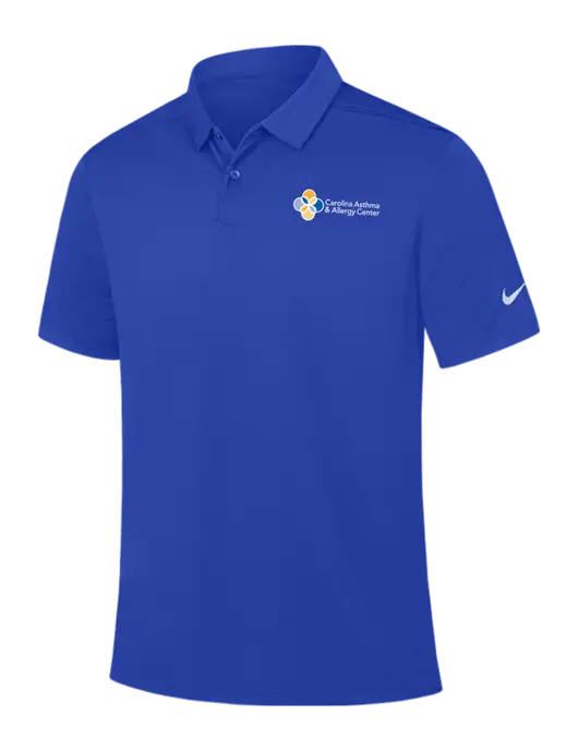 Nike Dark Royal Dry Essential Solid Polo w/Carolina Asthma Logo