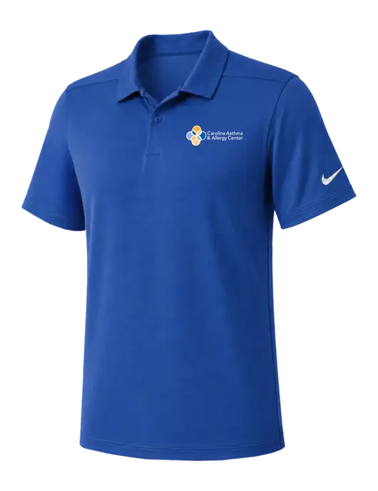 Nike Dark Royal Dry Essential Solid Polo w/Carolina Asthma Logo