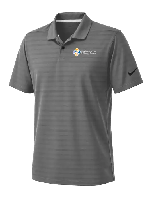 Nike Dark Medium Grey Dri-FIT Vapor Jacquard Polo w/Carolina Asthma Logo