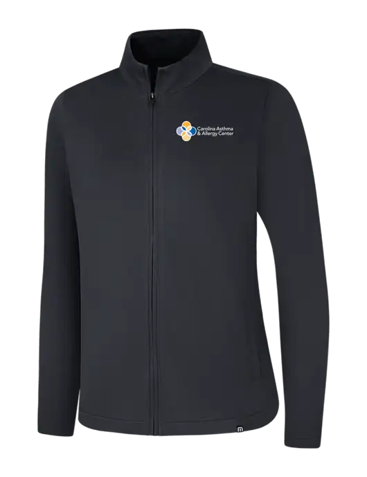 TravisMathew Womens Black Coveside Full-Zip w/Carolina Asthma Logo