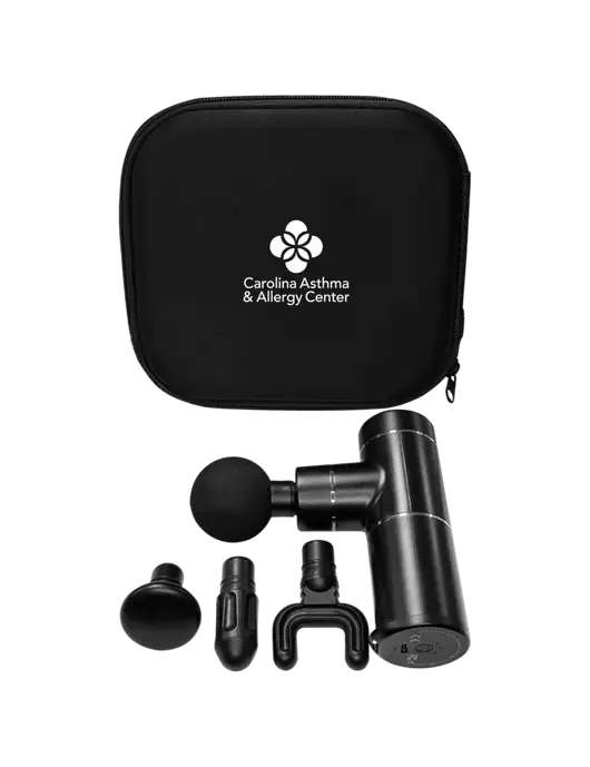 Muscle Revive Handled Massage Gun w/Carolina Asthma Logo
