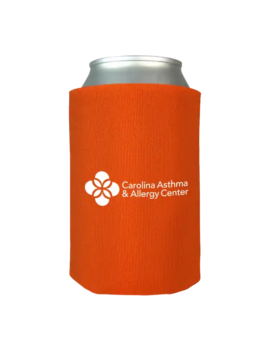 Orange Foam Coolie w/Carolina Asthma Logo