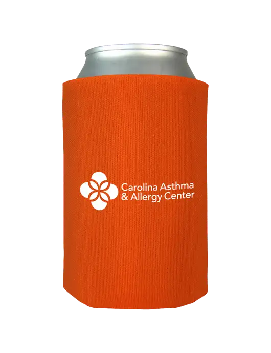 Orange Foam Coolie w/Carolina Asthma Logo