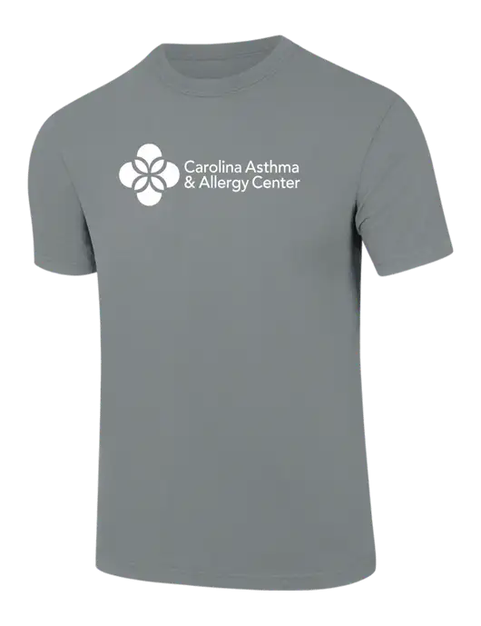 Comfort Colors 6.1 oz Medium Grey Heavyweight Ring Spun T-Shirt w/Carolina Asthma Logo