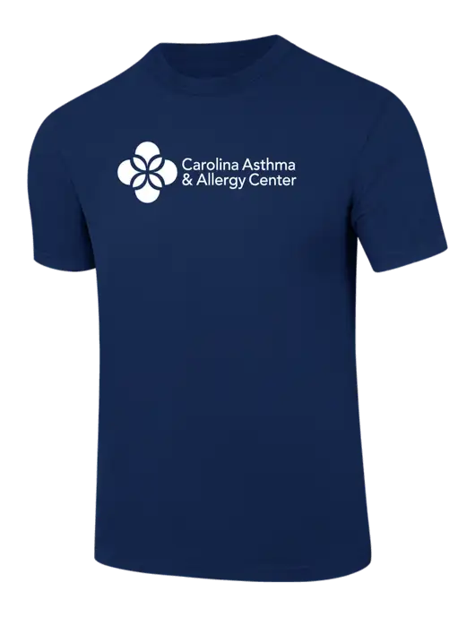 Comfort Colors 6.1 oz Dark Navy Heavyweight Ring Spun T-Shirt w/Carolina Asthma Logo