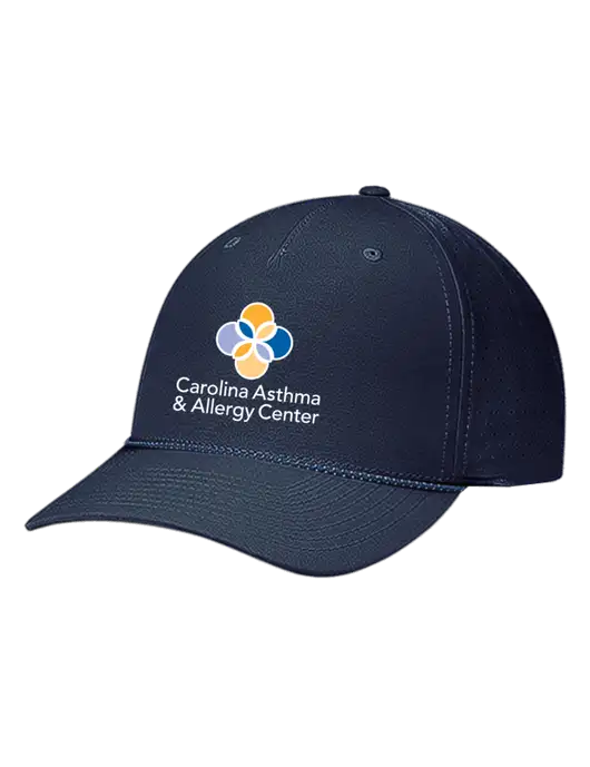 Richardson Laser Perf Performance Dark Navy/Navy-Grey-Blue Rope Cap w/Carolina Asthma Logo