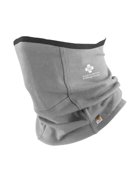 Carhartt Medium Grey Cotton Blend Filter Pocket Gaiter w/Carolina Asthma Logo