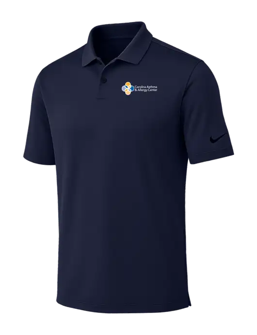 Nike Dark Navy Dri-FIT Vapor Polo w/Carolina Asthma Logo
