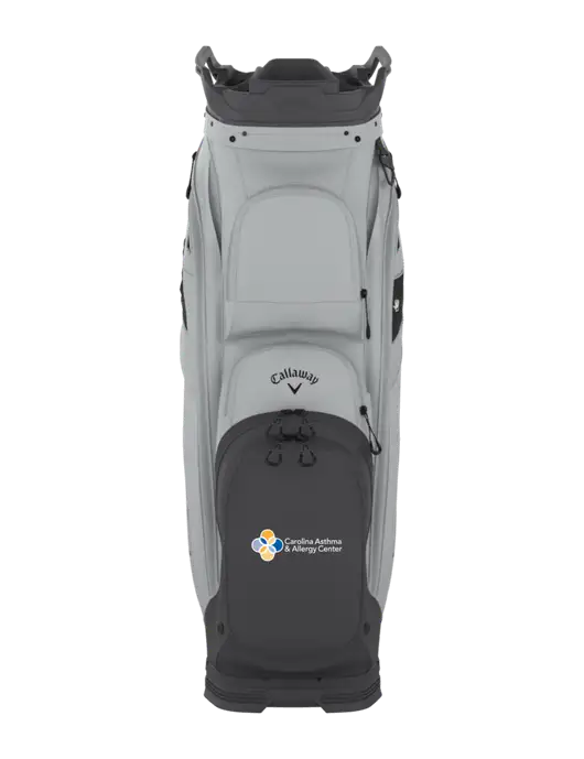 Callaway Org 14 Light Grey Golf Bag  w/Carolina Asthma Logo