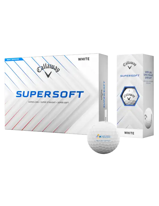 Callaway Supersoft Golf Balls 12/pk w/Carolina Asthma Logo