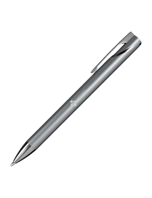 Dark Grey HyperNova Ballpoint Pen - Black Ink w/Carolina Asthma Logo