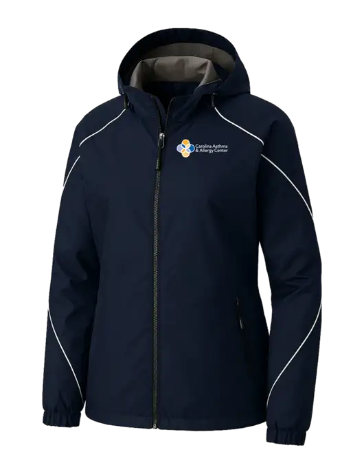 Womens Angle 3-in-1 Navy Jacket with Fleece Liner w/Carolina Asthma Logo