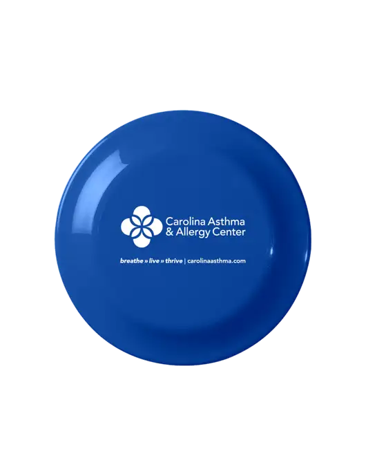 Fun Dark Royal Blue Flying Disc w/Carolina Asthma Logo