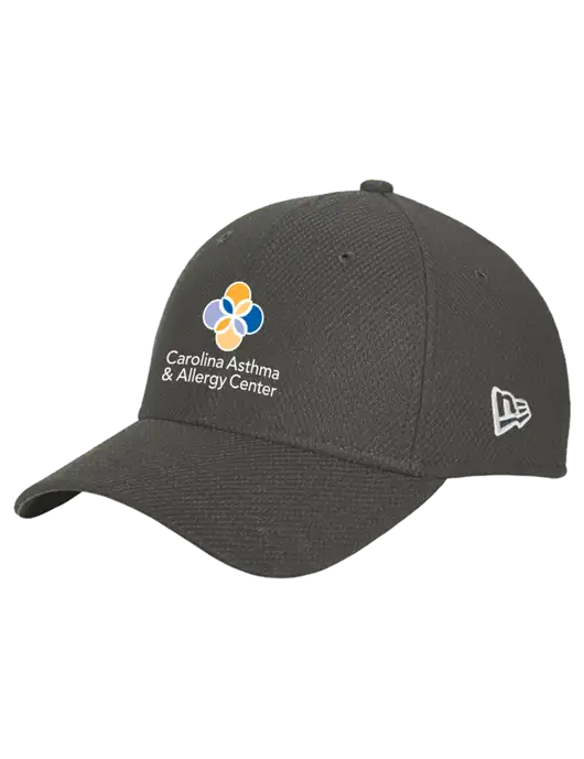 New Era Diamond Era Very Dark Grey Stretch Cap w/Carolina Asthma Logo