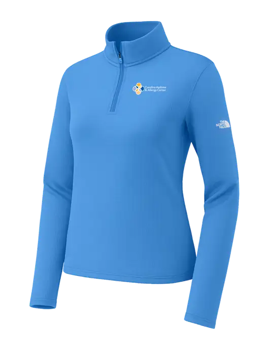 The North Face Womens Aim 1/4-Zip Light Royal Fleece w/Carolina Asthma Logo