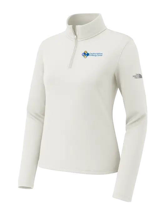 The North Face Womens Aim 1/4-Zip Ivory Fleece w/Carolina Asthma Logo