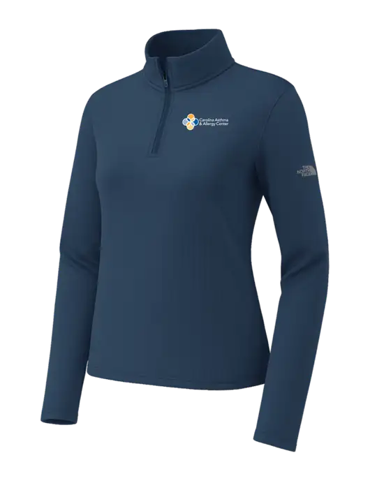 The North Face Womens Aim 1/4-Zip Dark Navy Fleece w/Carolina Asthma Logo