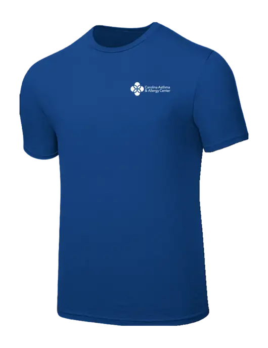 Seriously Soft Royal T-Shirt w/Carolina Asthma Logo