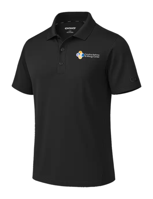 OGIO Envision Black Polo w/Carolina Asthma Logo