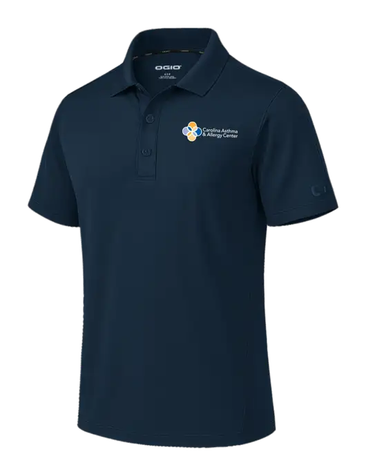 OGIO Envision Dark Navy Polo w/Carolina Asthma Logo