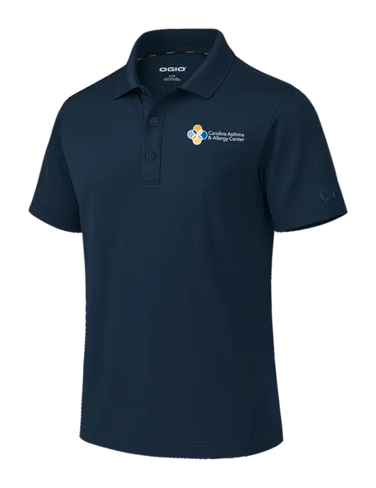 OGIO Envision Dark Navy Polo w/Carolina Asthma Logo