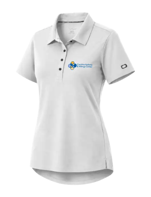 OGIO Womens Envision White Polo w/Carolina Asthma Logo