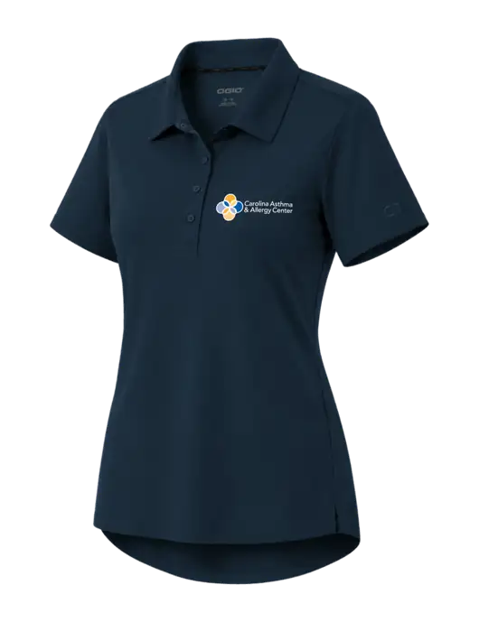 OGIO Womens Envision Dark Navy Polo w/Carolina Asthma Logo