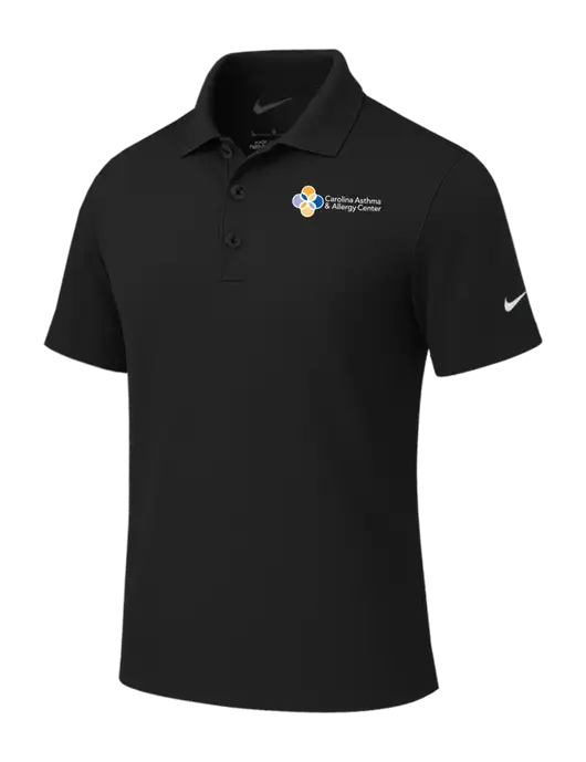 Nike Black Tech Basic Dri-FIT Polo
 w/Carolina Asthma Logo