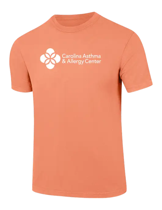 Comfort Colors 6.1 oz Orange Heavyweight Ring Spun T-Shirt w/Carolina Asthma Logo