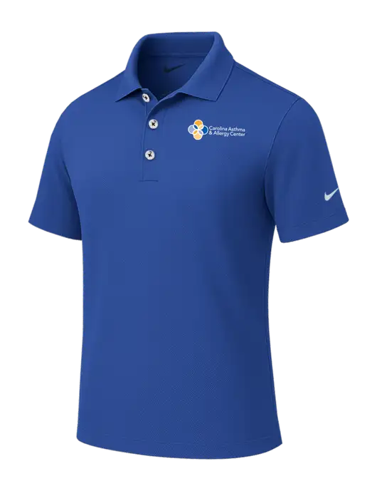 Nike Royal Tech Basic Dri-FIT Polo
 w/Carolina Asthma Logo