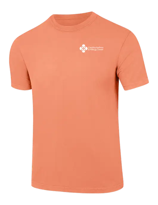 Comfort Colors 6.1 oz Orange Heavyweight Ring Spun T-Shirt w/Carolina Asthma Logo
